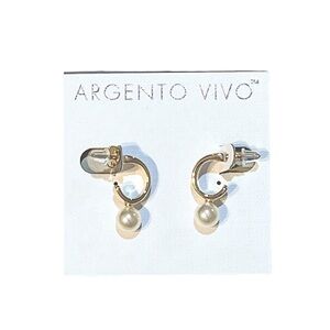 Argento Vivo Pearl Drop Earrings